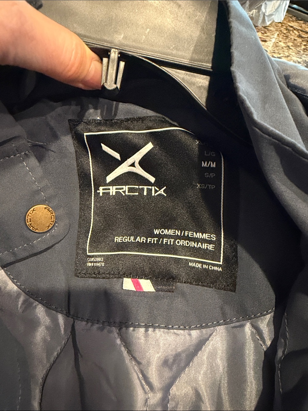 Arctix Women's Navy Blue Insulated Puffer Jacket